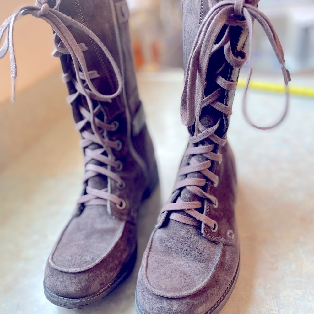 The North Face Brown Lace Up Boots Rugged Outdoor Style
